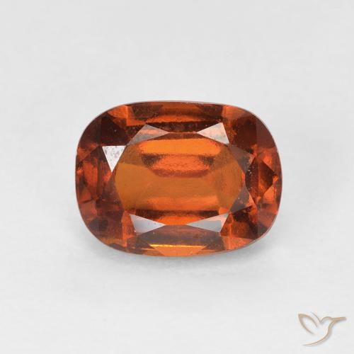 2.08ct Natural Laranja Profundo granada hessonita, Almofada, VS