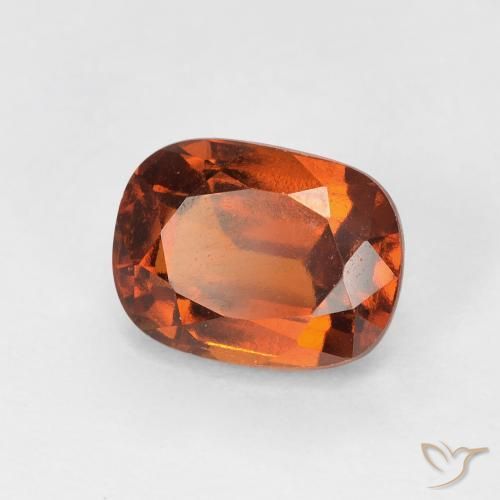 granada hessonita Laranja Profundo Natural 2.08ct, Almofada, VS