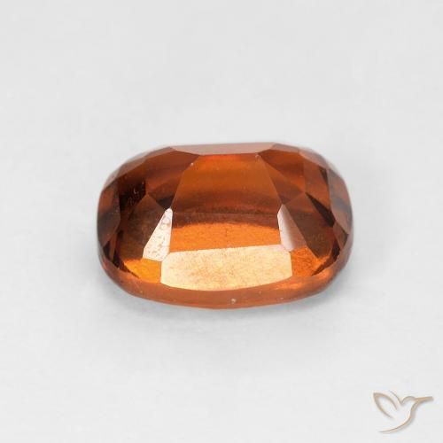 granada hessonita Laranja Profundo Natural 2.08ct, Almofada, VS