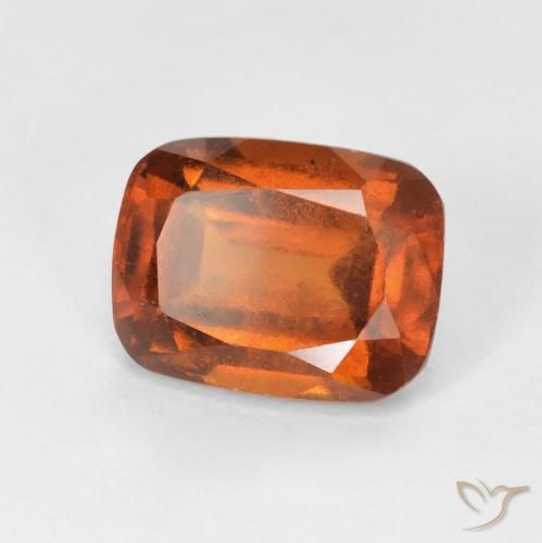 2.68ct Natural âmbar laranja granada hessonita, Almofada, VS