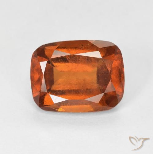 granada hessonita âmbar laranja Natural 2.68ct, Almofada, VS