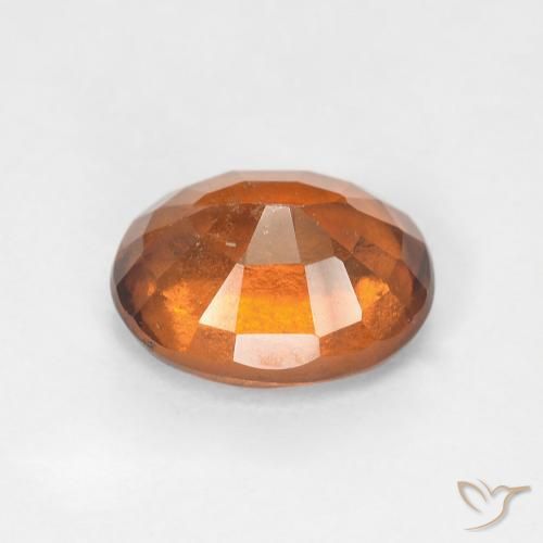 granada hessonita Medium Dark-Orange Natural 1.91ct, oval, VS