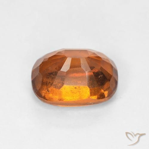 granada hessonita Laranja Profundo Natural 2.04ct, Almofada, VS-SI