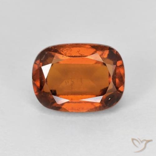 2.29ct Natural âmbar laranja granada hessonita, Almofada, VS
