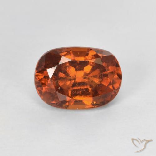 1.24ct Natural Laranja Médio granada hessonita, oval, VS