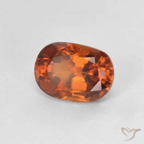 granada hessonita Laranja Médio Natural 1.24ct, oval, VS
