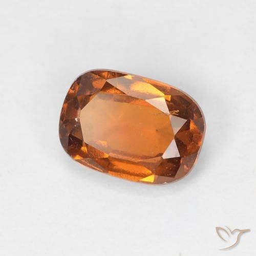 granada hessonita Laranja Médio Natural 1.13ct, Almofada, VS