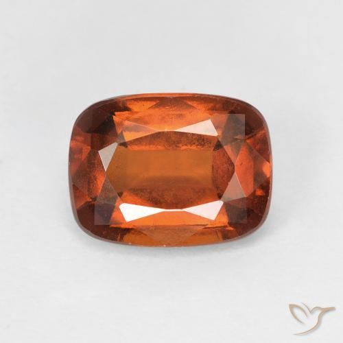 2.46ct Natural Laranja Profundo granada hessonita, Almofada, VS