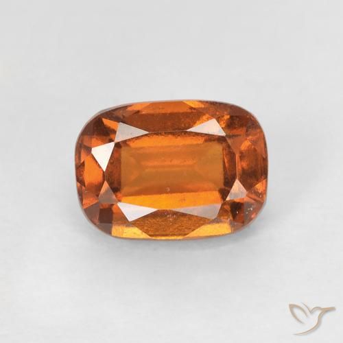 1.34ct Natural Laranja Profundo granada hessonita, Almofada, VS