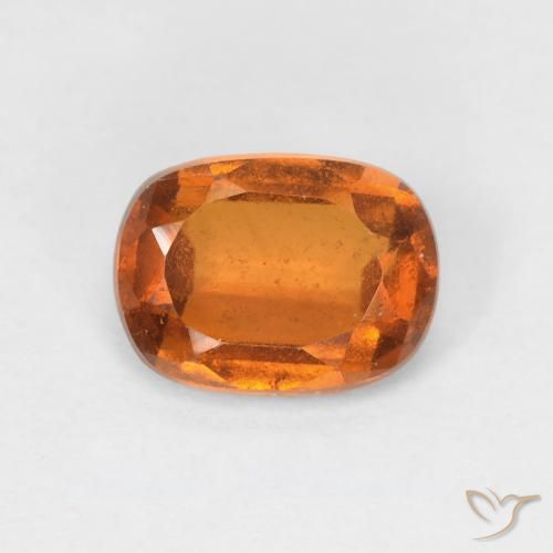 1.59ct Natural Laranja amarelado granada hessonita, Almofada, VS