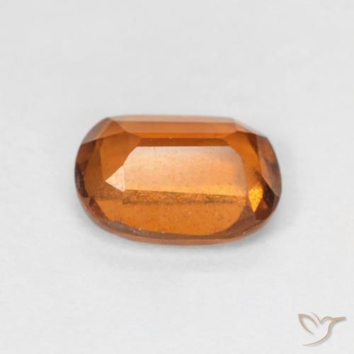 granada hessonita Laranja amarelado Natural 1.59ct, Almofada, VS