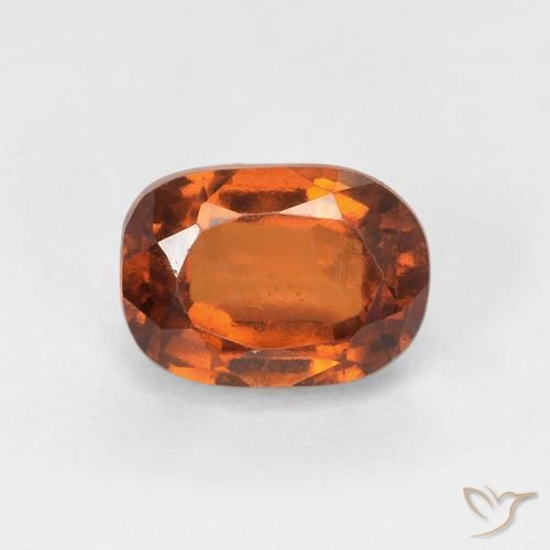 1.57ct Natural Laranja Profundo granada hessonita, oval, VS-SI