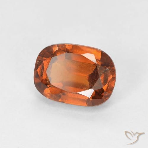 1.33ct Natural Medium Dark-Orange granada hessonita, oval, VS
