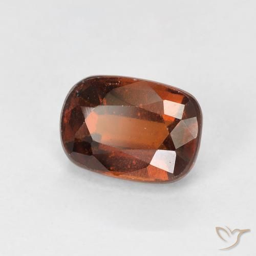granada hessonita Laranja Médio Natural 1.43ct, Almofada, VS