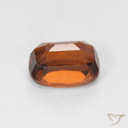 granada hessonita Laranja Médio Natural 1.43ct, Almofada, VS