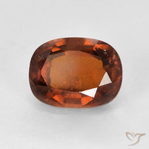 2.42ct Natural Laranja Profundo granada hessonita, Almofada, VS-SI