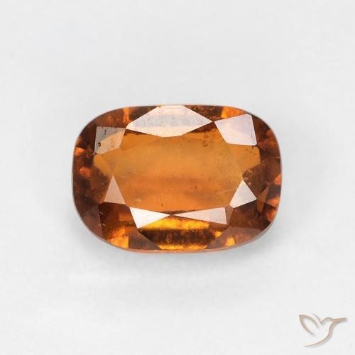 1.25ct Natural Laranja Médio granada hessonita, Almofada, VS-SI