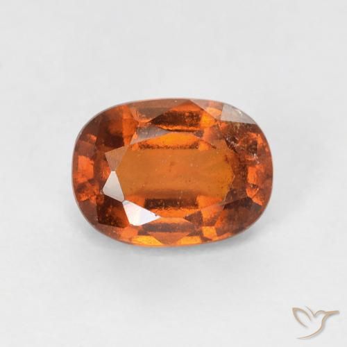 1.12ct Natural Laranja Profundo granada hessonita, Almofada, VS-SI