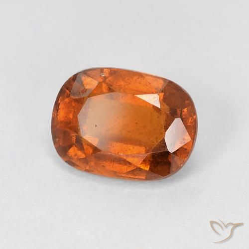 granada hessonita Laranja Médio Natural 1.86ct, Almofada, VS-SI