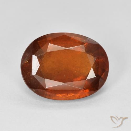 6.22ct Natural Laranja Profundo granada hessonita, oval, SI