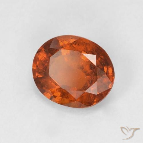 granada hessonita âmbar laranja Natural 1.40ct, oval, VS