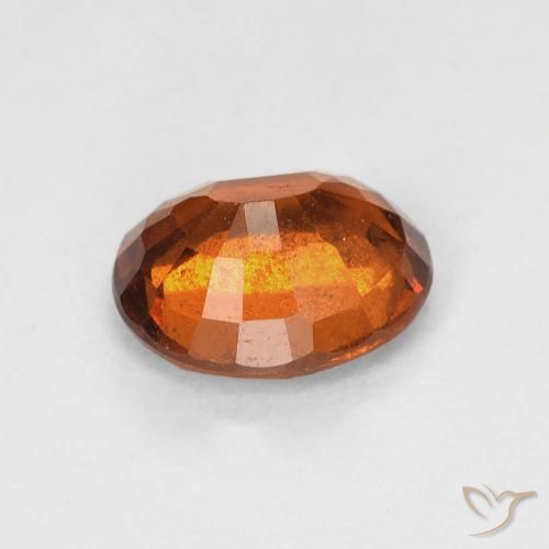 granada hessonita âmbar laranja Natural 1.40ct, oval, VS