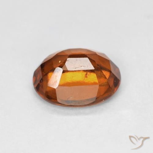granada hessonita Medium Dark-Orange Natural 1.45ct, oval, VS