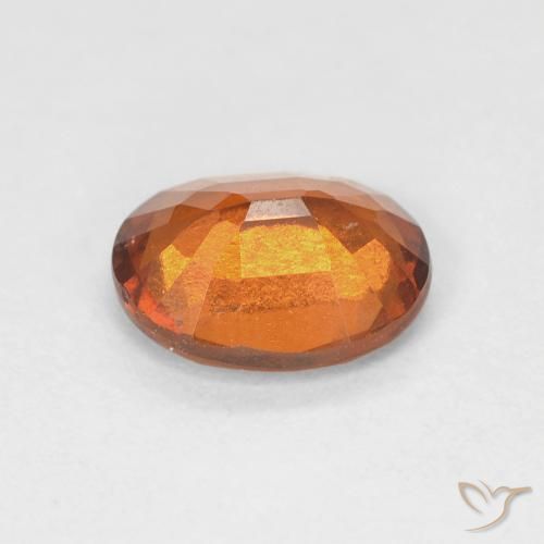granada hessonita Medium Dark-Orange Natural 1.61ct, oval, VS