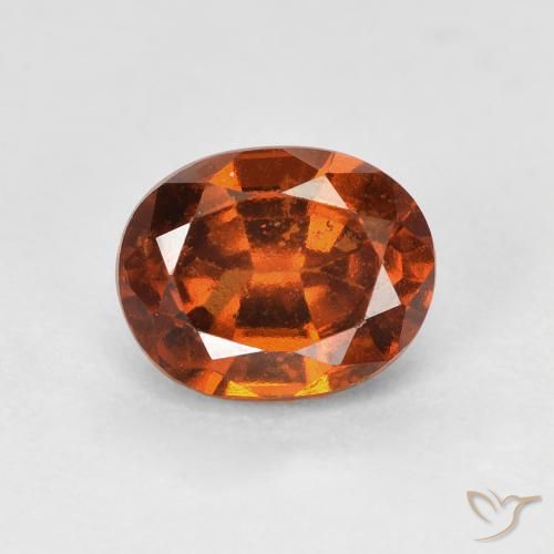 1.76ct Natural Laranja Profundo granada hessonita, oval, VS