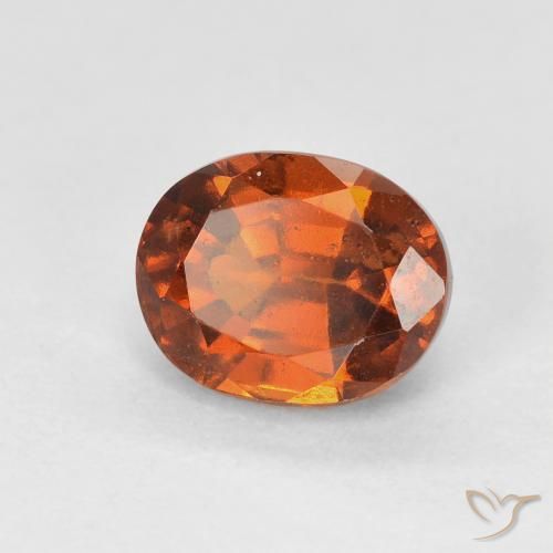 granada hessonita Laranja Profundo Natural 1.76ct, oval, VS