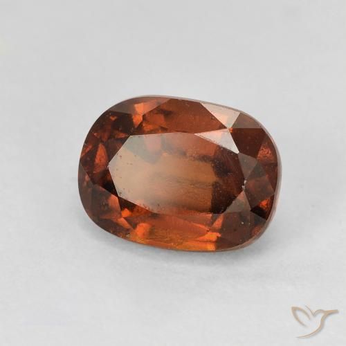 granada hessonita Laranja Médio Natural 2.32ct, Almofada, VVS-VS
