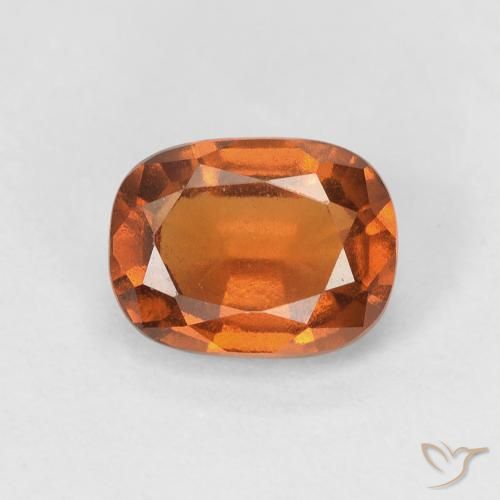 1.83ct Natural Medium Dark-Orange granada hessonita, Almofada, VVS-VS
