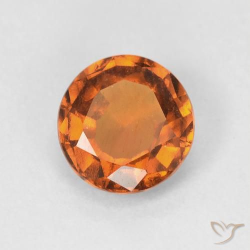 1.10ct Natural Laranja Médio granada hessonita, Redondo, VVS-VS