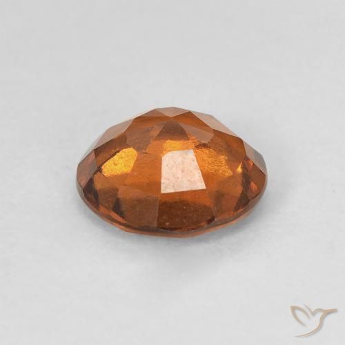 granada hessonita Laranja Médio Natural 1.10ct, Redondo, VVS-VS