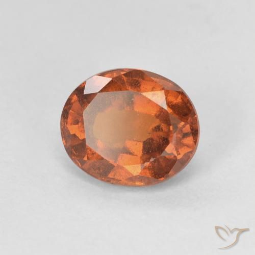 granada hessonita âmbar laranja Natural 1.72ct, oval, VVS-VS