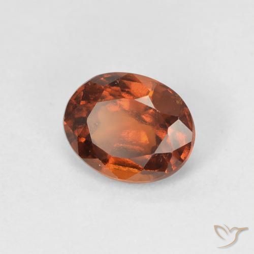 granada hessonita Laranja Profundo Natural 1.23ct, oval, VVS-VS