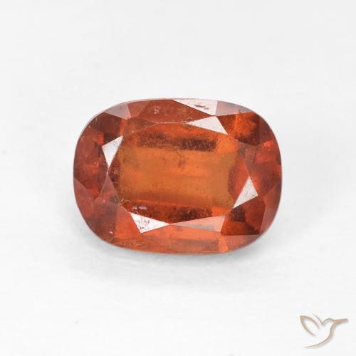 1.94ct Natural âmbar laranja granada hessonita, Almofada, VS