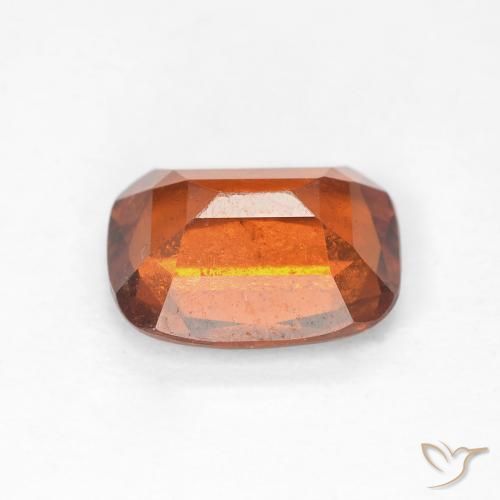 granada hessonita laranja avermelhado Natural 2.35ct, Almofada, VS-SI