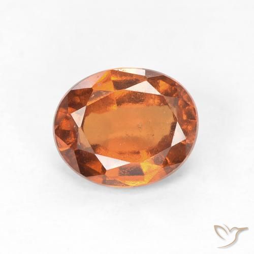 1.26ct Natural Laranja Médio granada hessonita, oval, VS