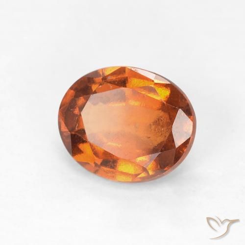 granada hessonita Laranja Médio Natural 1.26ct, oval, VS