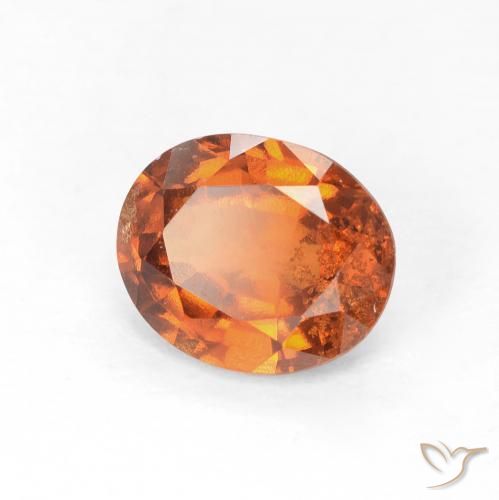 granada hessonita Laranja Profundo Natural 1.46ct, oval, VS-SI