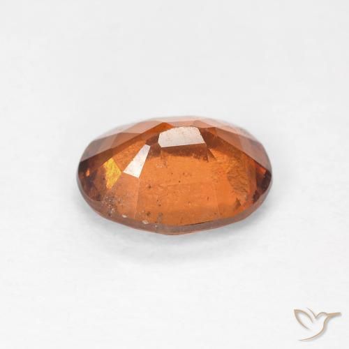 granada hessonita Laranja Profundo Natural 1.51ct, oval, VS