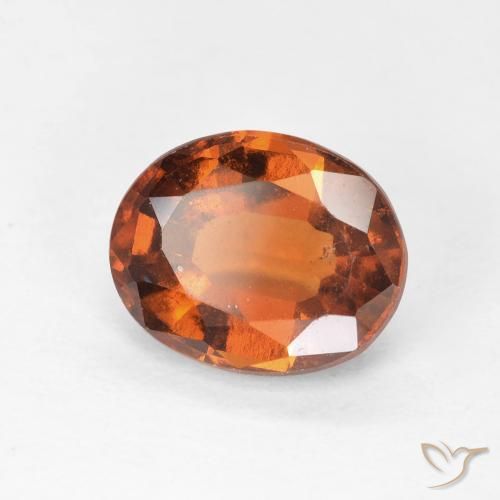 2.84ct Natural Laranja Profundo granada hessonita, oval, VS