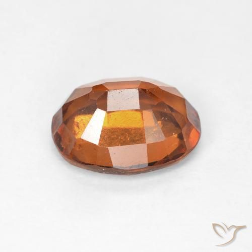 granada hessonita Laranja Profundo Natural 2.84ct, oval, VS