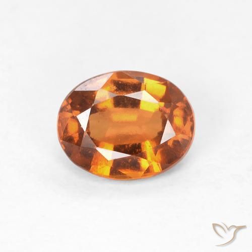 0.99ct Natural Laranja Médio granada hessonita, oval, VVS-VS