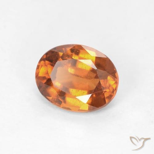 granada hessonita Laranja Médio Natural 0.99ct, oval, VVS-VS