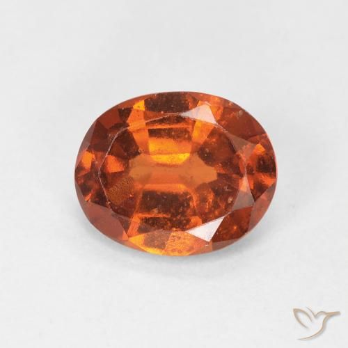 1.48ct Natural Laranja Profundo granada hessonita, oval, VS