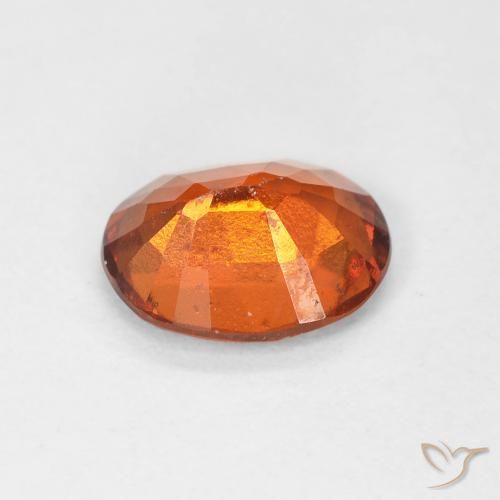 granada hessonita Laranja Profundo Natural 1.48ct, oval, VS