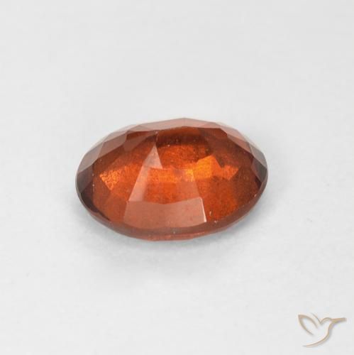 granada hessonita âmbar laranja Natural 1.39ct, oval, VS