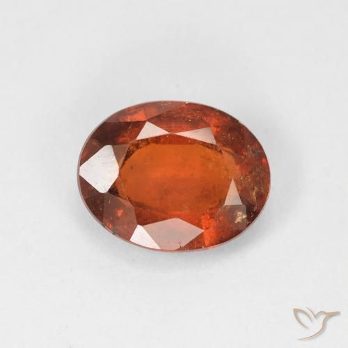2.44ct Natural laranja quente granada hessonita, oval, VS